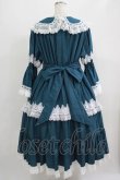 画像3: Physical Drop / ノスタルジックプリンセスドレス L ブルーグリーン×オフ白レース H-25-09-13-012-LO-OP-NS-ZH (3)