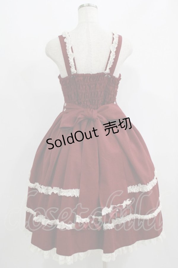 画像3: metamorphose / 両山レースジャンパースカート サイズ1 ボルドー H-25-09-13-014-ME-OP-NS-ZH (3)