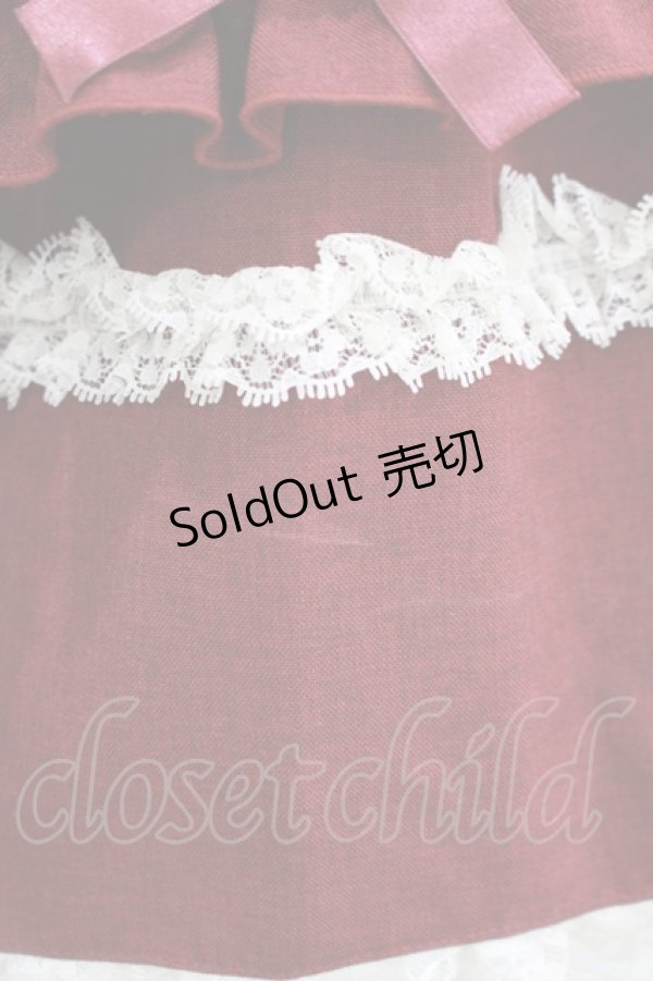 画像5: metamorphose / 両山レースジャンパースカート サイズ1 ボルドー H-25-09-13-014-ME-OP-NS-ZH (5)