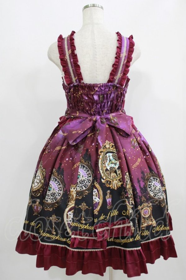 画像3: metamorphose / Clock Forest Night フリルジャンパースカート サイズ1 ダリアパープル H-25-09-13-002-ME-OP-NS-ZH (3)