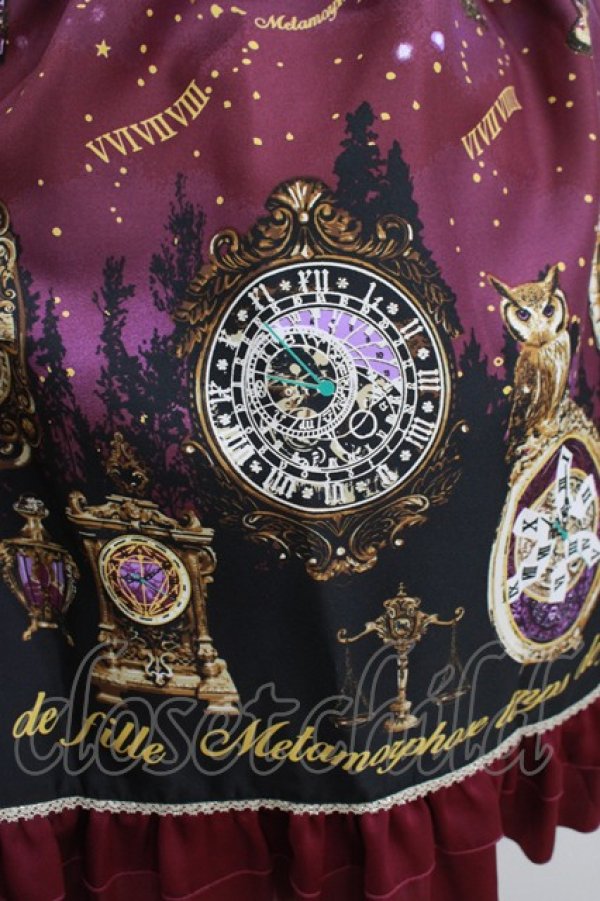 画像4: metamorphose / Clock Forest Night フリルジャンパースカート サイズ1 ダリアパープル H-25-09-13-002-ME-OP-NS-ZH (4)