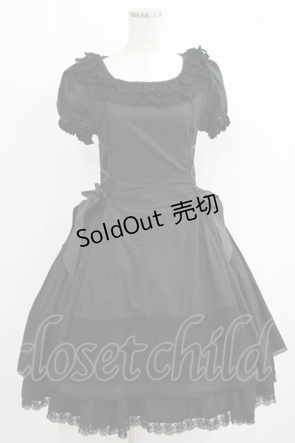 画像1: ALICE and the PIRATES / クイーンマリーワンピース Free ブラック H-25-09-13-018-PA-OP-NS-ZH (1)