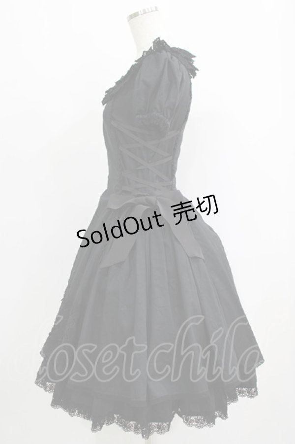 画像2: ALICE and the PIRATES / クイーンマリーワンピース Free ブラック H-25-09-13-018-PA-OP-NS-ZH (2)