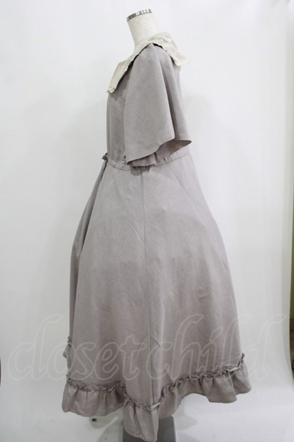 画像2: m petit by misako / レースセーラーワンピース LL グレー H-25-09-13-021-LO-OP-NS-ZH (2)