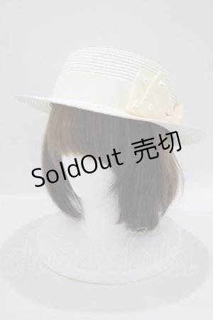 画像: m petit by misako / TT*AMPLリボンカンカン帽  オフ H-25-09-14-031-LO-AC-NS-ZH