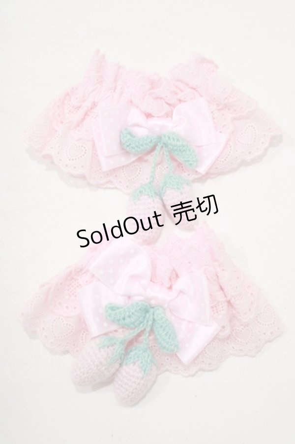 画像1: Angelic Pretty / スウィートベリィお袖とめ  ピンク/ピンク H-25-09-14-039-AP-ZA-NS-ZH (1)