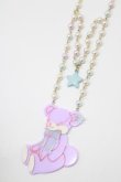 画像1: Angelic Pretty / はにかみベアーネックレス  ラベンダー H-25-09-14-048-AP-AC-NS-ZH (1)