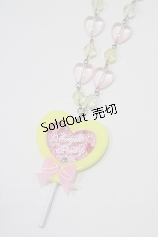 画像1: Angelic Pretty / ハートロリポップネックレス  イエロー H-25-09-14-053-AP-AC-NS-ZH (1)