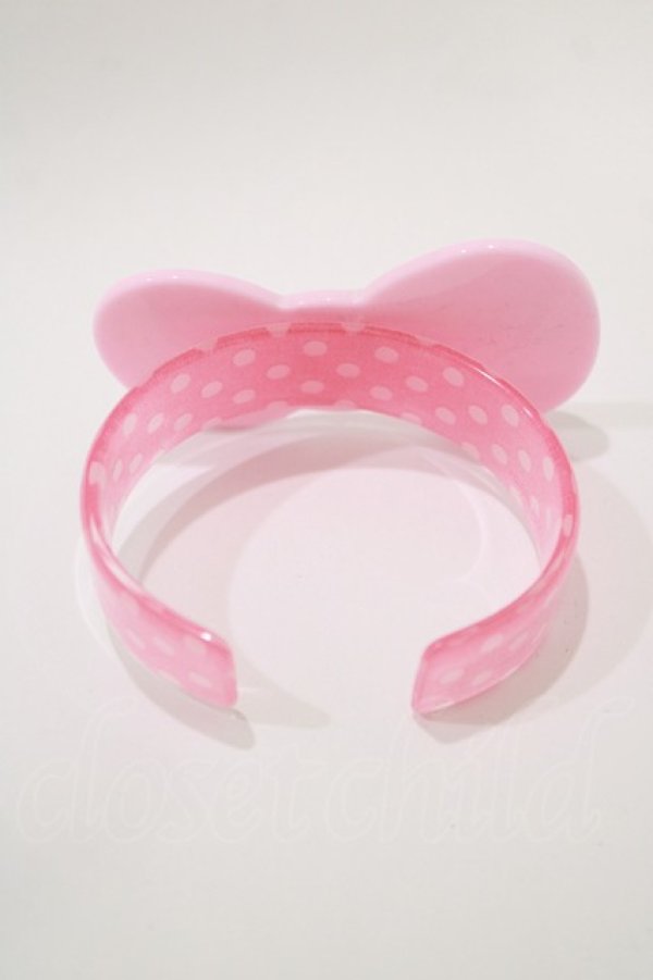 Angelic Pretty / Hello Kittyリボンバングル ピンク H-25-09-14