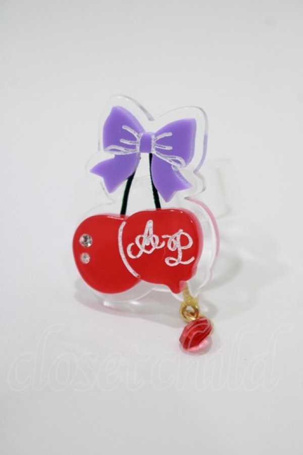画像1: Angelic Pretty / ドレンチェリーリング  ラベンダー H-25-09-14-072-AP-AC-NS-ZH (1)