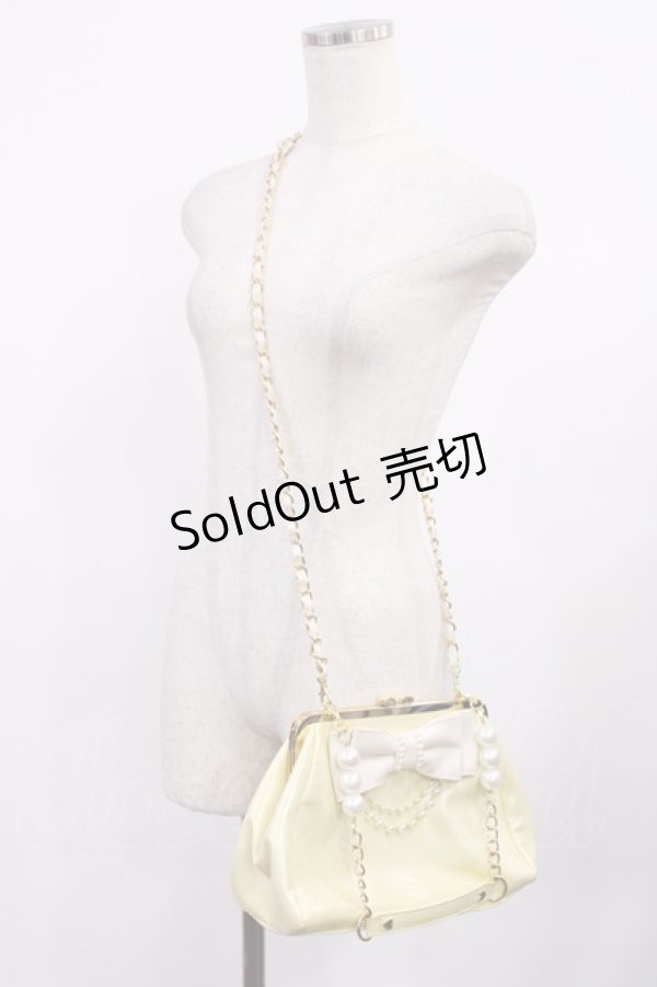 画像1: Angelic Pretty / Pearly Ladyがまぐちバッグ  イエロー H-25-09-14-1036-AP-BG-NS-ZH (1)