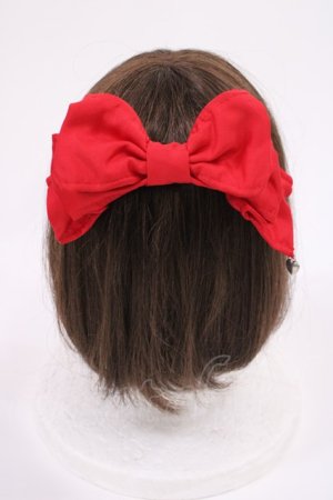 画像: Angelic Pretty / サテンリボンバレッタ  レッド H-25-09-14-1041-AP-AC-NS-ZH