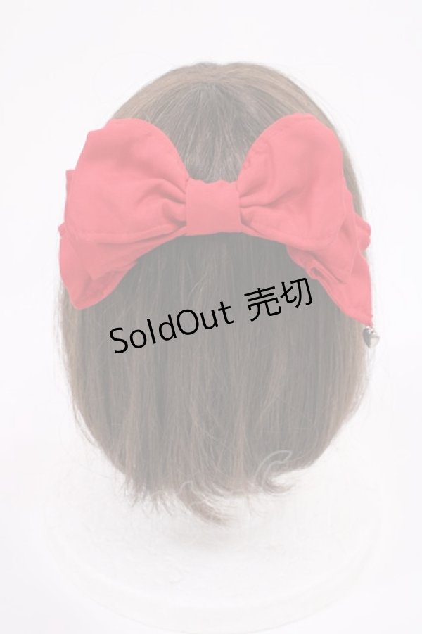 画像1: Angelic Pretty / サテンリボンバレッタ  レッド H-25-09-14-1041-AP-AC-NS-ZH (1)