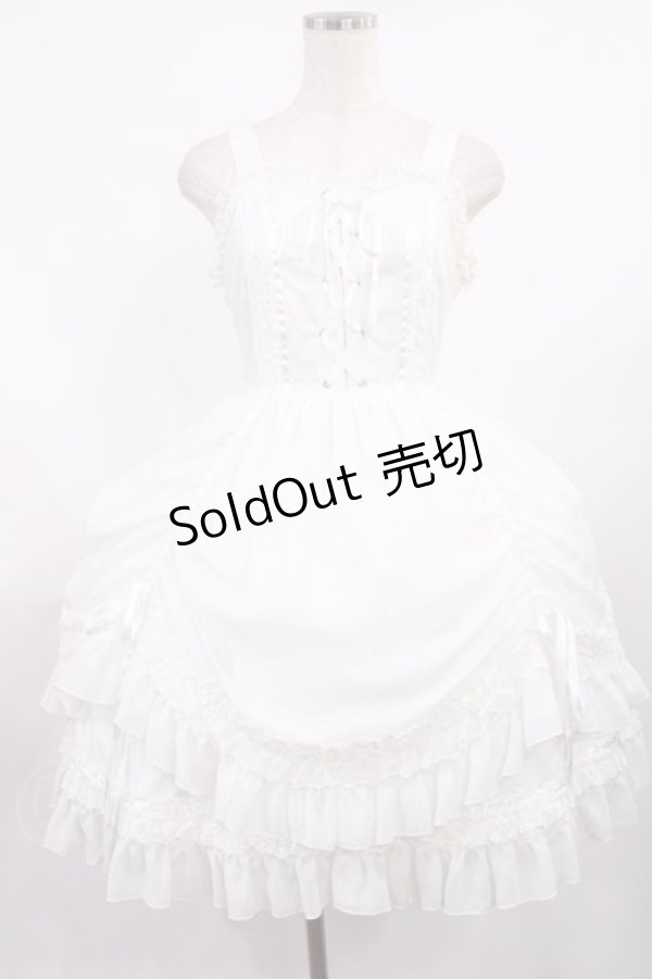 画像1: Angelic Pretty / シフォンドレープジャンパースカート Free オフ H-25-09-14-1002-AP-OP-NS-ZH (1)