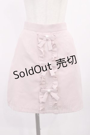 画像: Ank Rouge / リボンフリル台形スカート M ピンク H-25-09-14-1015-CA-SK-NS-ZH