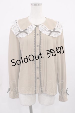 画像: DearMyLove / 選べる襟デザインロリータレースブラウス L ブラウン H-25-09-14-1024-EL-BL-NS-ZH