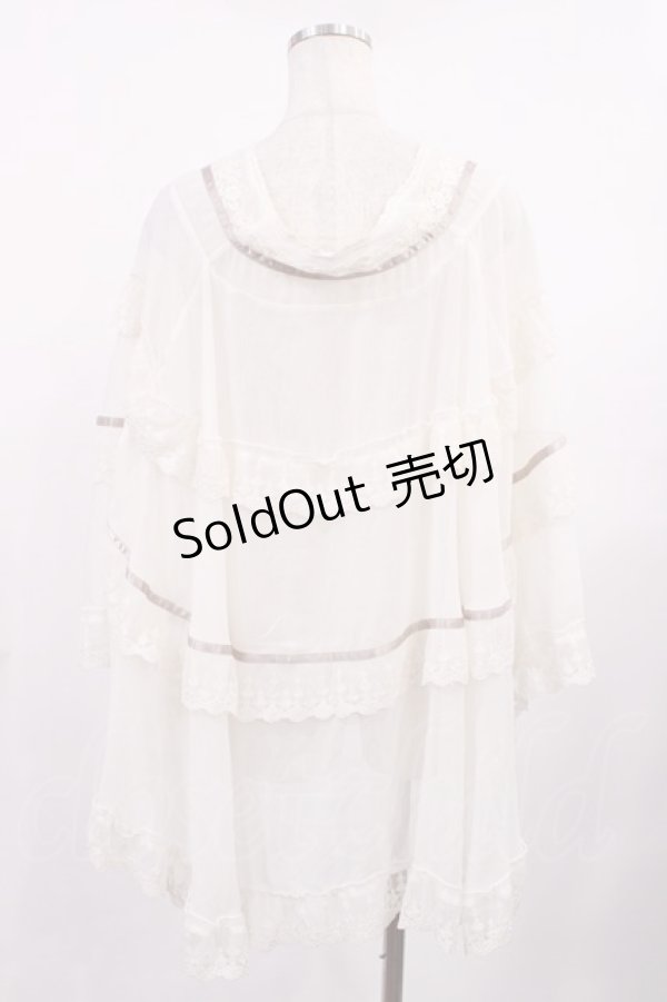 画像2: axes femme / 楊柳シフォンレースショール Free 生成り H-25-09-14-1030-AX-TO-NS-ZH (2)