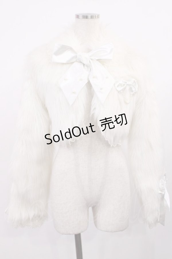 画像1: Angelic Pretty / Prettyリボンファーボレロ Free オフ H-25-09-14-1033-AP-JA-NS-ZH (1)