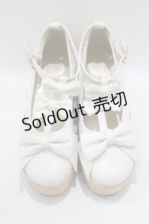 画像: axes femme kawaii / トリプルリボンシューズ L オフ H-25-09-14-079-AX-SH-NS-ZH