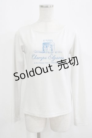 画像: an another angelus / シャンゼリゼ通りプリントロンT Free L/GRAY H-25-09-14-023-CA-TS-NS-ZH