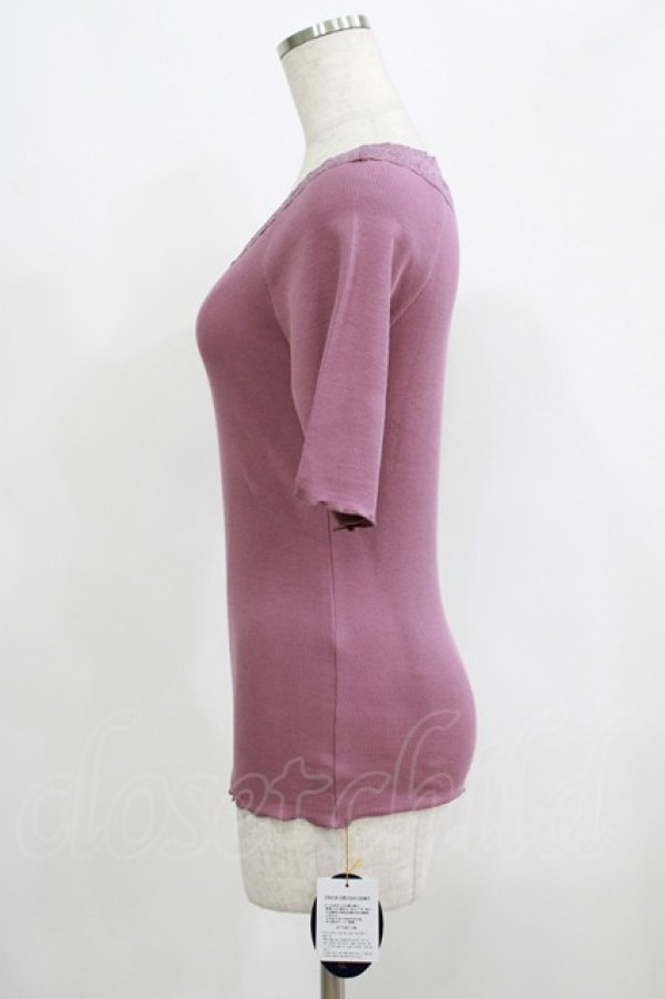 画像2: an another angelus / オフショルレーステレコT Free LAVENDER H-25-09-14-026-CA-TO-NS-ZH (2)