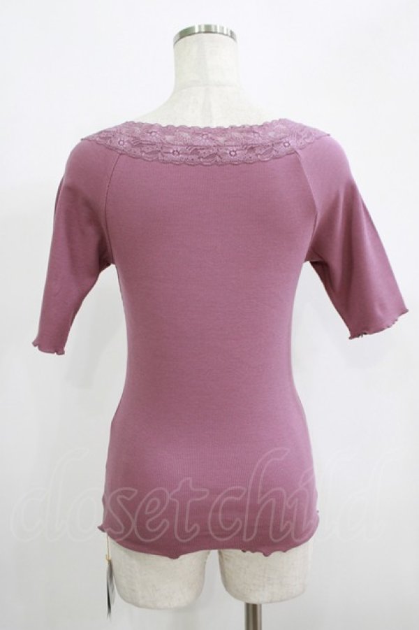 画像3: an another angelus / オフショルレーステレコT Free LAVENDER H-25-09-14-026-CA-TO-NS-ZH (3)