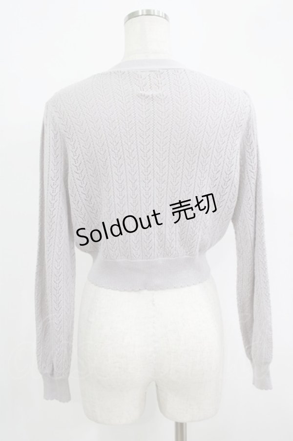 画像3: F&A / 押し花釦透かし編みニットカーディガン Free LAVENDER H-25-09-14-027-LO-TO-NS-ZH (3)