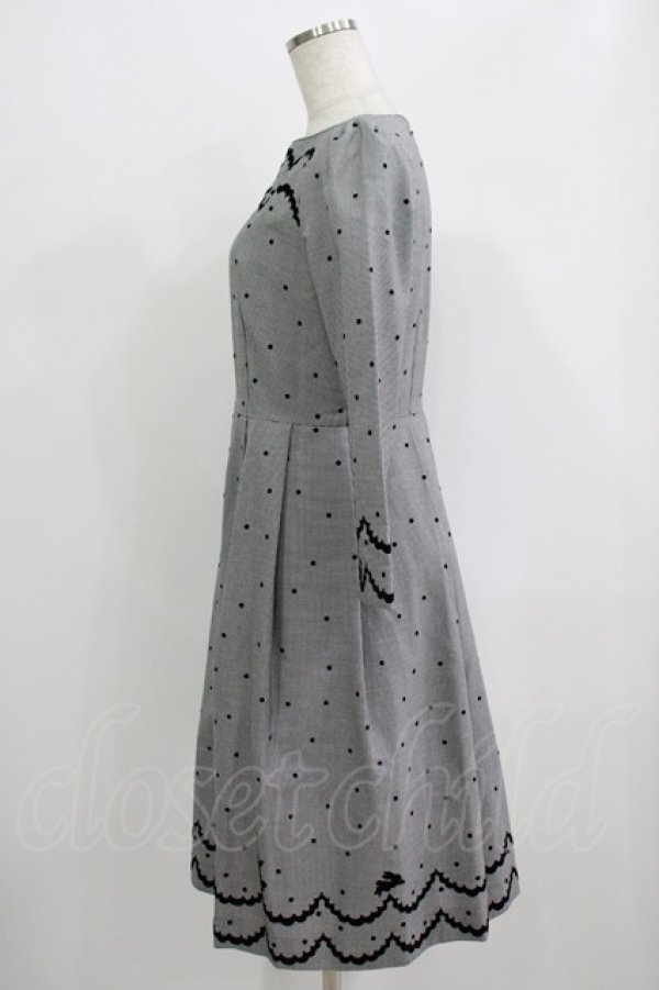 画像2: MILK / Bunny Danceドレス  白黒千鳥 H-25-09-16-027-ML-OP-KB-ZH (2)