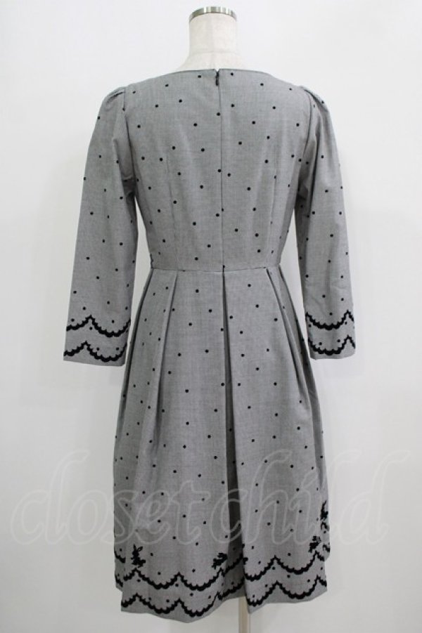 画像3: MILK / Bunny Danceドレス  白黒千鳥 H-25-09-16-027-ML-OP-KB-ZH (3)