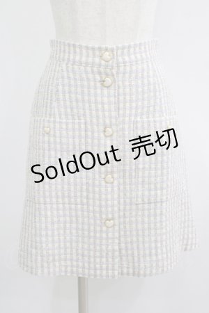 画像: MILK / スイートハートスカート  サックスチェック H-25-09-16-035-ML-SK-KB-ZH