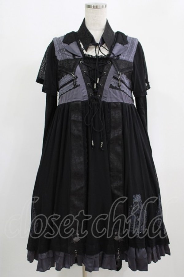 画像1: Ozz oneste / Fairy tale Roseワンピース  ブラック H-25-09-16-004-OO-OP-KB-ZH (1)