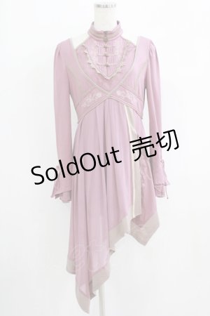 画像: Ozz oneste / 鳳凰刺繍チェーン付きチュニック  モーヴピンク H-25-09-16-049-OO-TO-KB-ZH