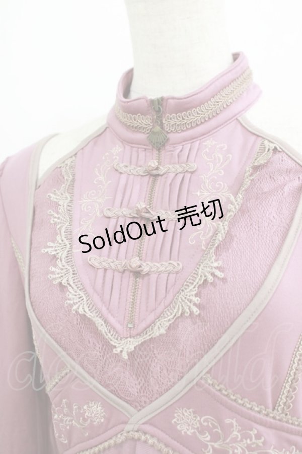 画像4: Ozz oneste / 鳳凰刺繍チェーン付きチュニック  モーヴピンク H-25-09-16-049-OO-TO-KB-ZH (4)