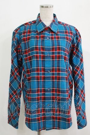 画像: MILKBOY / CHECKED SHIRTS  ブルー×レッドチェック H-25-09-16-052-MB-BL-KB-ZH