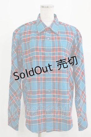 画像: MILKBOY / CHECKED SHIRTS  ブルー×レッドチェック H-25-09-16-052-MB-BL-KB-ZH