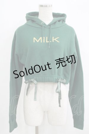 画像: MILK / MILKショートフーディ  グリーン×マスタード H-25-09-16-059-ML-TO-KB-ZH