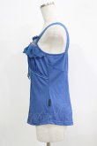 画像2: Ozz oneste / レースフリルキャミソール  ブルー H-25-09-16-063-OO-TO-KB-ZT121 (2)