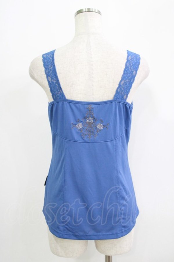 画像3: Ozz oneste / レースフリルキャミソール  ブルー H-25-09-16-063-OO-TO-KB-ZT121 (3)