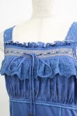 画像4: Ozz oneste / レースフリルキャミソール  ブルー H-25-09-16-063-OO-TO-KB-ZT121 (4)