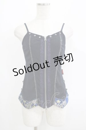 画像: Ozz oneste / 和チャイナホルター付キャミソール   H-25-09-16-064-OO-TO-KB-ZH