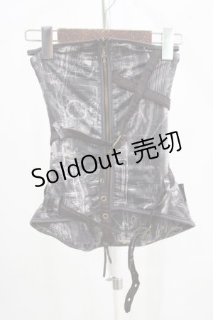 画像: Ozz Croce / ベルトZIPチューブトップ  チャコール H-25-09-16-065-OO-TO-KB-ZH