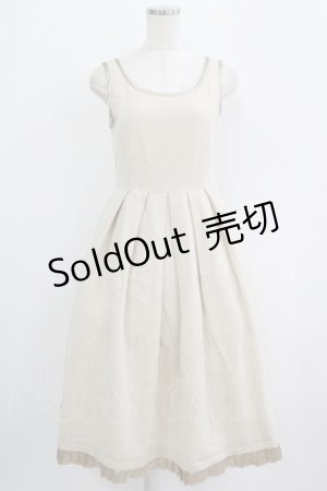 画像: Emily Temple cute / プリーツフリルウールジャンパースカート  ベージュ H-25-09-16-008-ET-OP-KB-ZH