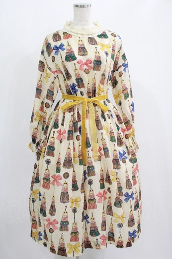 画像1: Jane Marple / Little tassel dollsレースカラードレス M アイボリー H-25-09-16-002-JM-OP-KB-ZH (1)