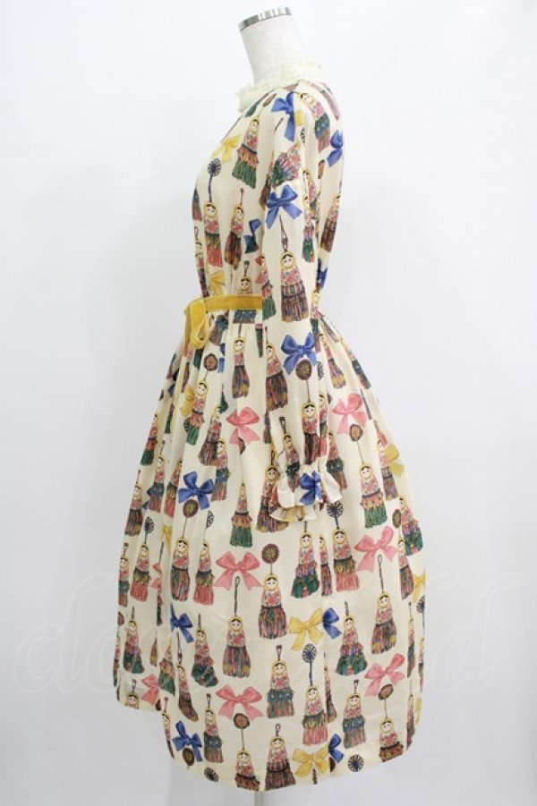 画像2: Jane Marple / Little tassel dollsレースカラードレス M アイボリー H-25-09-16-002-JM-OP-KB-ZH (2)