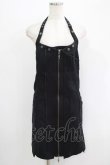 画像1: Ozz Croce / フロントZIPホルターワンピース  黒 H-25-09-16-020-OO-OP-KB-ZH (1)