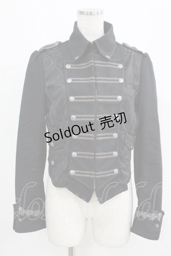 画像1: Ozz oneste / ナポレオンジャケット  黒 H-25-09-16-021-OO-JA-KB-ZH (1)