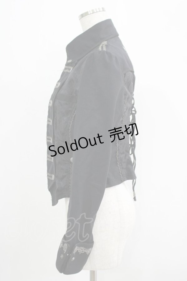 画像2: Ozz oneste / ナポレオンジャケット  黒 H-25-09-16-021-OO-JA-KB-ZH (2)