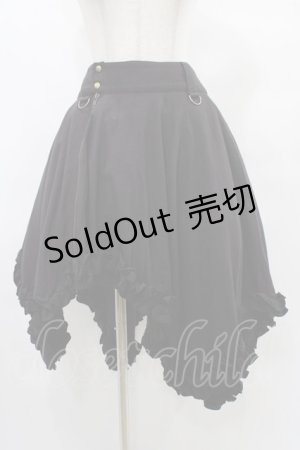 画像: Na+H / アシメ巻きスカート  黒 H-25-09-17-1029-PU-SK-KB-ZH