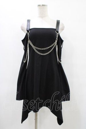 画像: KILL STAR / Pleasure & Chain Dress S 黒 H-25-09-17-1035-SL-OP-KB-ZH