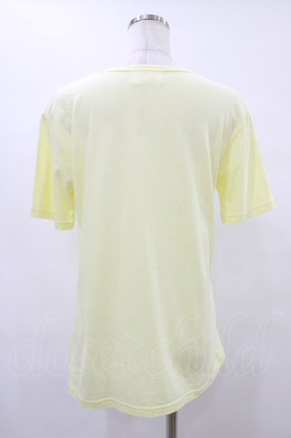 画像2: MALKOMALKA / プリントTシャツ  イエロー×黒 H-25-09-17-1042-PU-TO-KB-ZT494 (2)